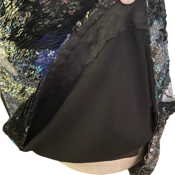 Sequin All Over Multi Color Top, Pull Over with Stretch Med - Picture 11 of 11